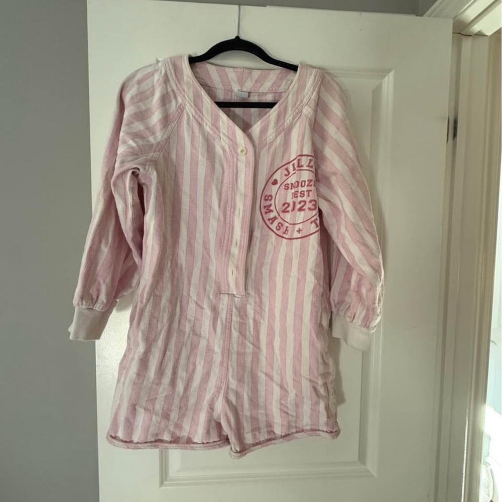 Striped Pink Smash and Tess Pajamas
